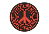 JTG Peace Through Superior Firepower gummipatch