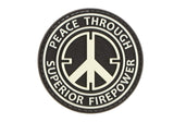 JTG Peace Through Superior Firepower gummipatch