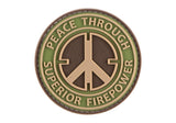 JTG Peace Through Superior Firepower gummipatch