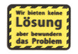 JTG We Offer No Solution But Admire The Problem gummipatch - Yellow