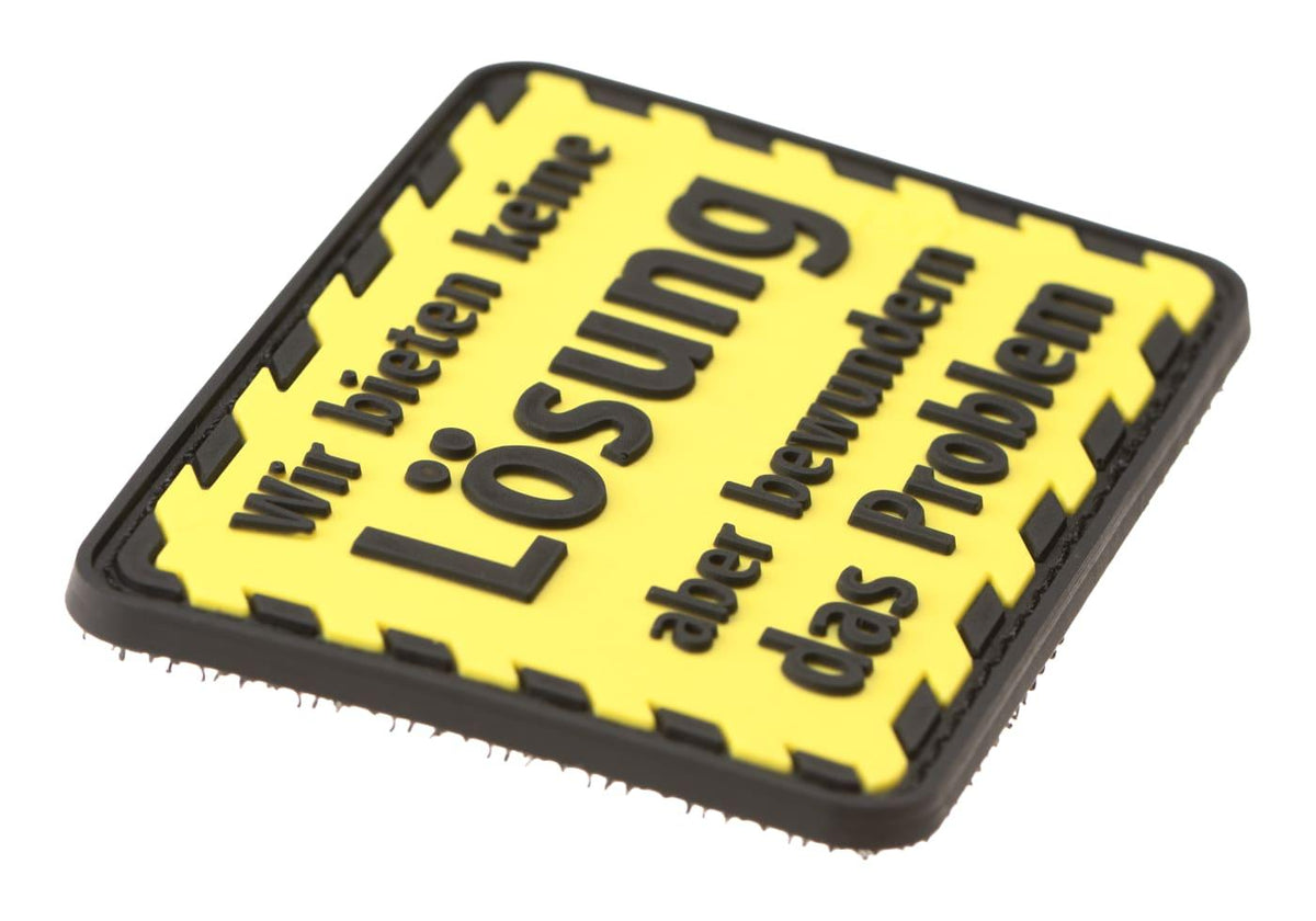 JTG We Offer No Solution But Admire The Problem gummipatch - Yellow