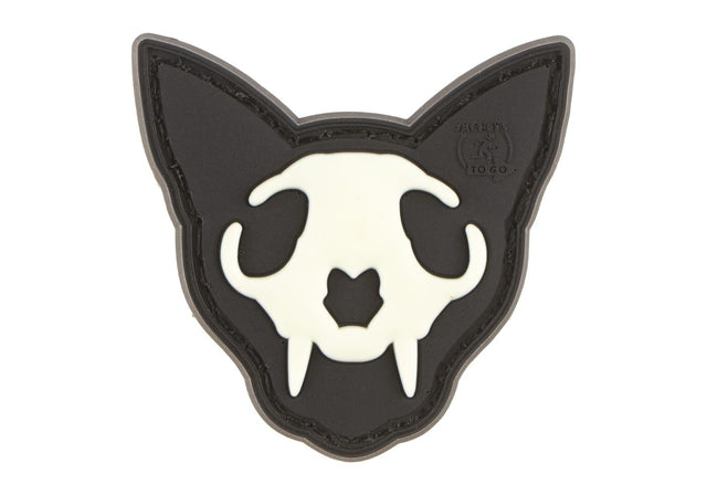 JTG Micro Nightmare Skull Cat gummipatch No. 2 - Glow