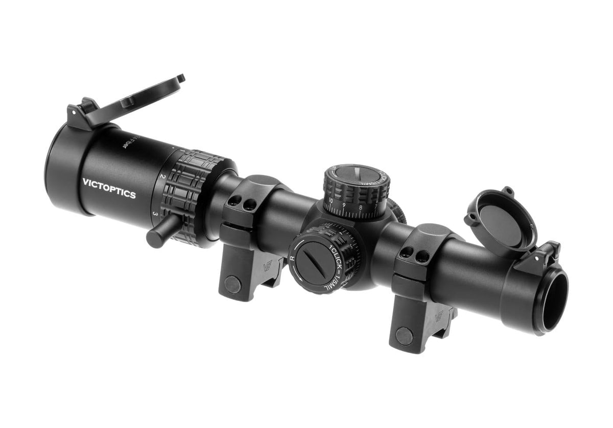 VictOptics S6 1-6x24i Fiber Kikkertsigte - Sort