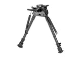 RokStad Carbon Fiber 9-13.5 Tommer Swivel Fjeder Retractable Bipod - Sort