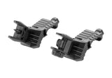 DLG Tactical Offset Iron Sigte Set Lav Profil - Sort