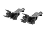 DLG Tactical Offset Iron Sigte Set High Profil - Sort