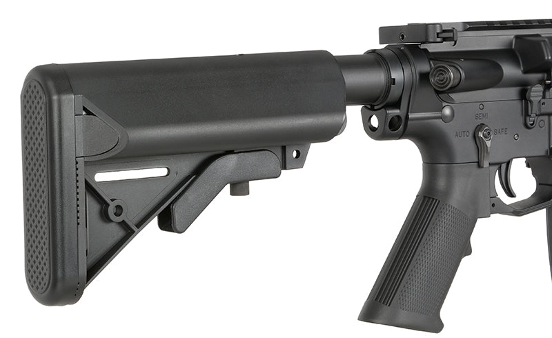 WE13 9,5" M4/AR-15 Knight's Armament Airsoft Riffel, 30 RPS, ETU - Sort