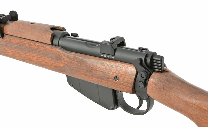 WWII SMLE No.1 MK III Bolt-Action Riffel Replica - ægte træ