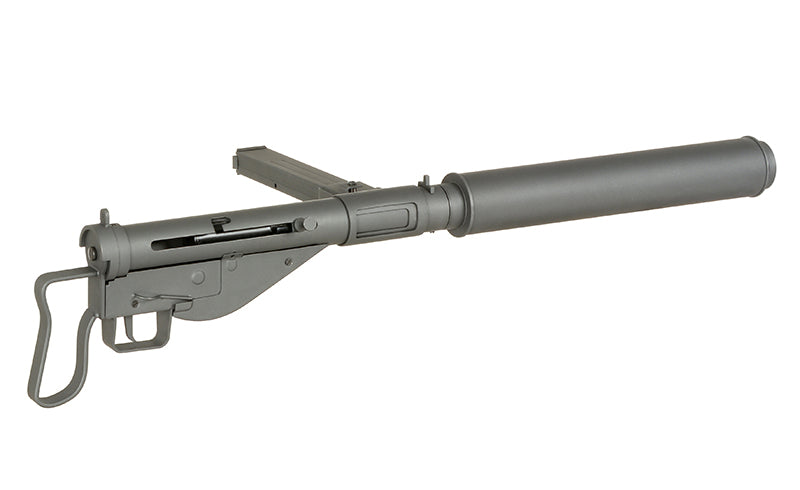 STEN MK2 SOE Commando Greb Full Steel maskinpistol Replica - Grå