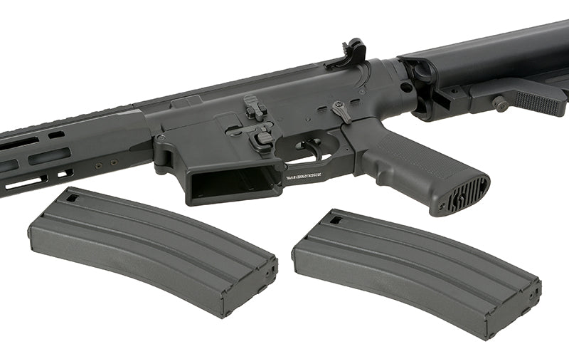 WE13 9,5" M4/AR-15 Knight's Armament Airsoft Riffel, 30 RPS, ETU - Sort
