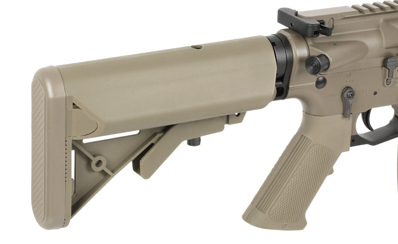 WE13 DSG 9,5" M4/AR-15 Knight's Armament Airsoft Riffel, 50 RPS, ETU - TAN