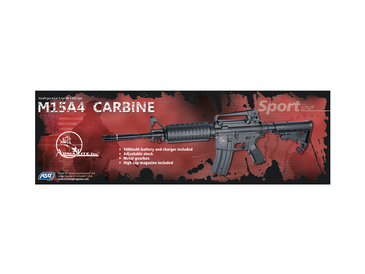 ArmaLite M15 A4 Carbine, AEG, Value Pack
