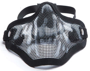 ASG Mesh halvmaske sort skull