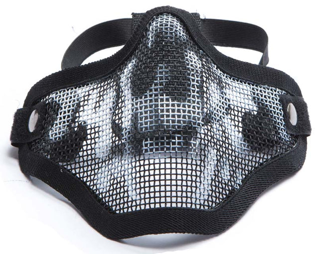 ASG Mesh halvmaske sort skull