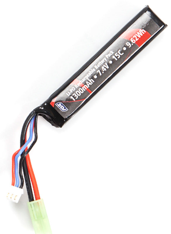 7.4v 1300mAh 15C LiPO Batteri