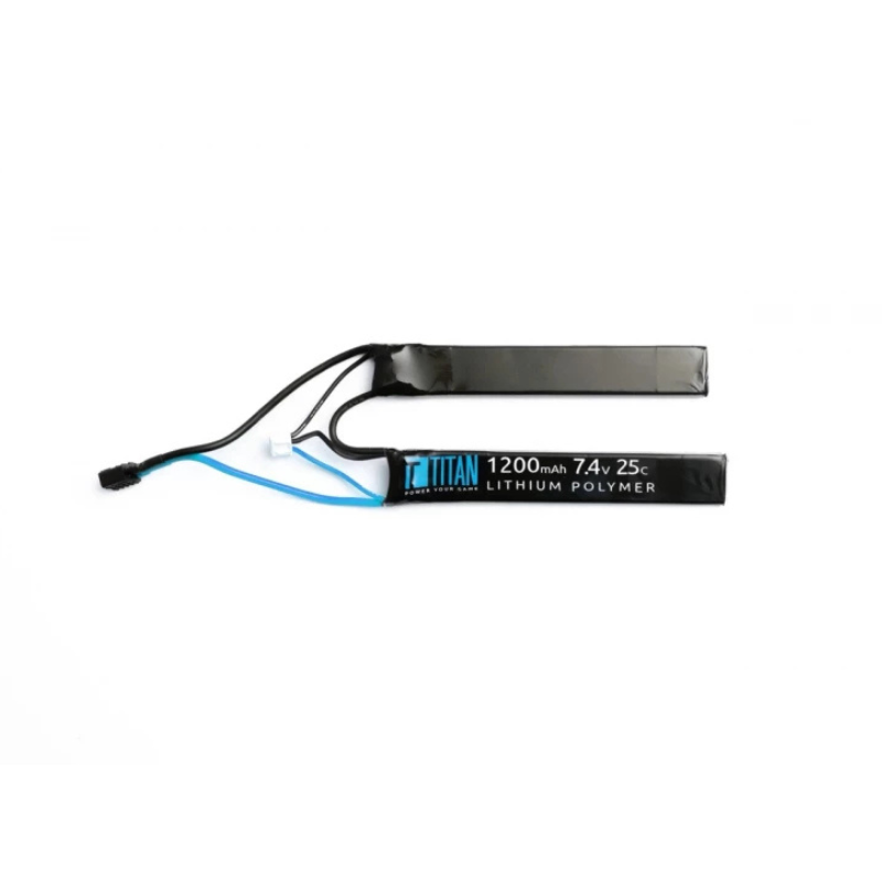 TITAN Li-Po Batteri 7.4V 1200mAh 25C – Nunchuk (Dual) T-Dean