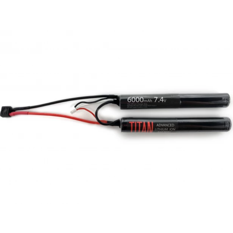 TITAN Li-Ion Batteri 7.4V 6000mAh 30C – Nunchuk (2-delt) T-Dean
