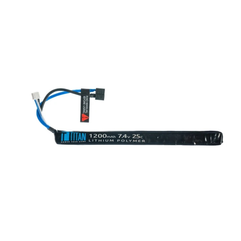 TITAN Li-Po Batteri 7.4V 1200mAh 25C – Stick (AK) T-Dean