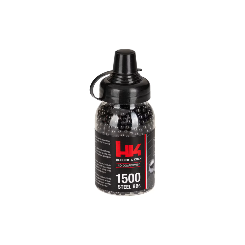 Heckler & Koch 4.5mm BB Black Steel Shot 1500 rds Bottle