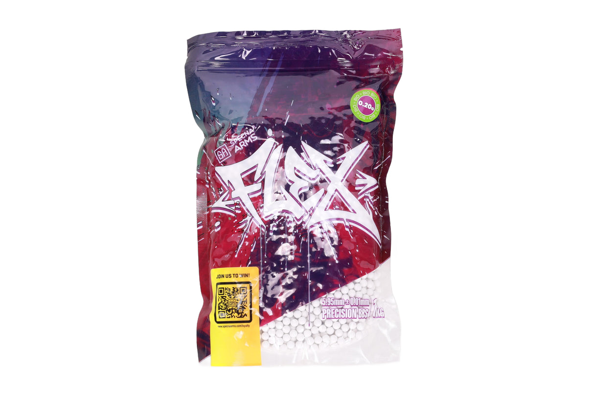 FLEX Precision BIO BBs 1 kg - Biologisk Nedbrydelige 6 mm Airsoftkugler