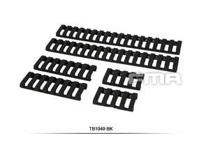Soft Rail Cover 6 Stk - Sort
