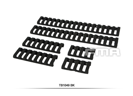 Soft Rail Cover 6 Stk - Sort