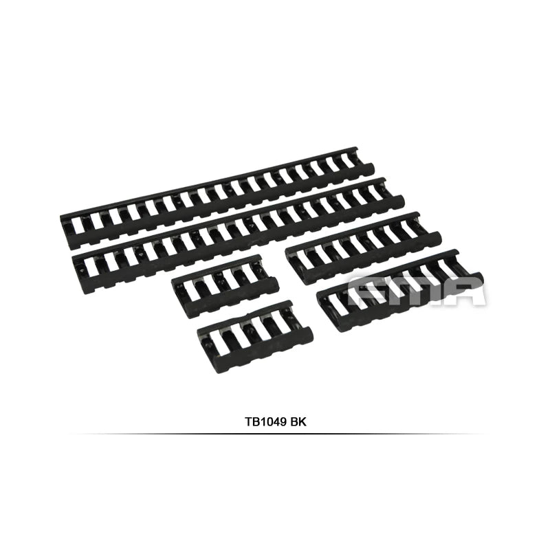 Soft Rail Cover 6 Stk - Sort