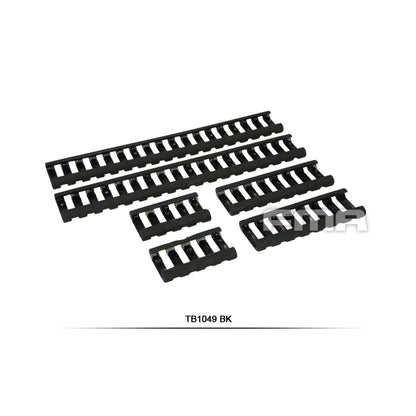 Soft Rail Cover 6 Stk - Sort