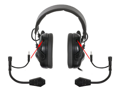 M32 Electronic Hearing Protection w/ Microphone - Black