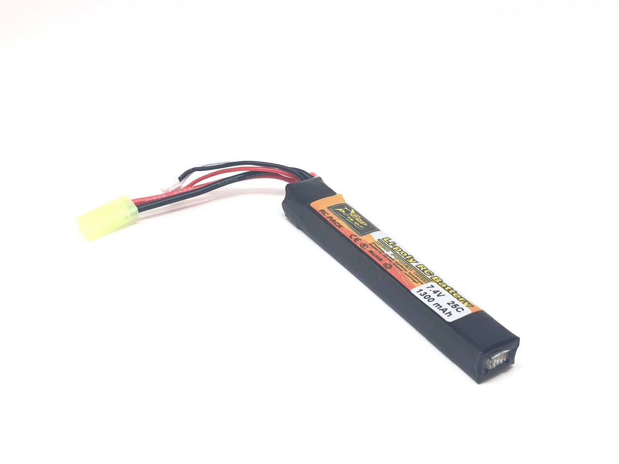 X-Cell LiPo Batteri 7,4V 1300mAh 25C - Buffer Stick, Lille Tamiya