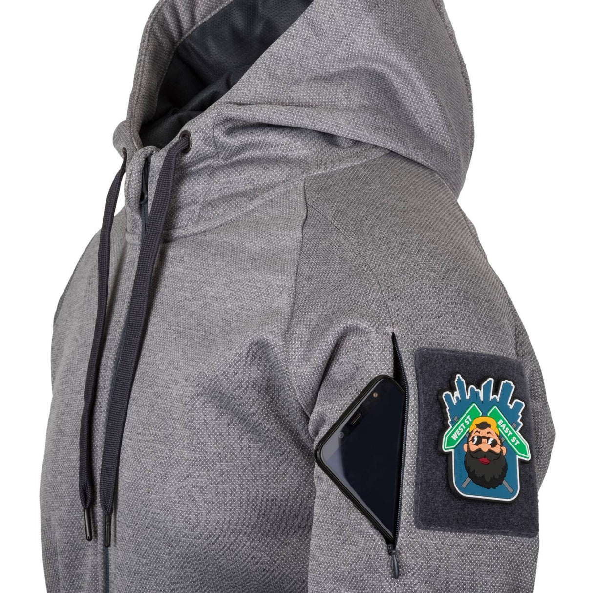 HELIKON URBAN TACTICAL HOODIE (FullZip) - Melange Grey