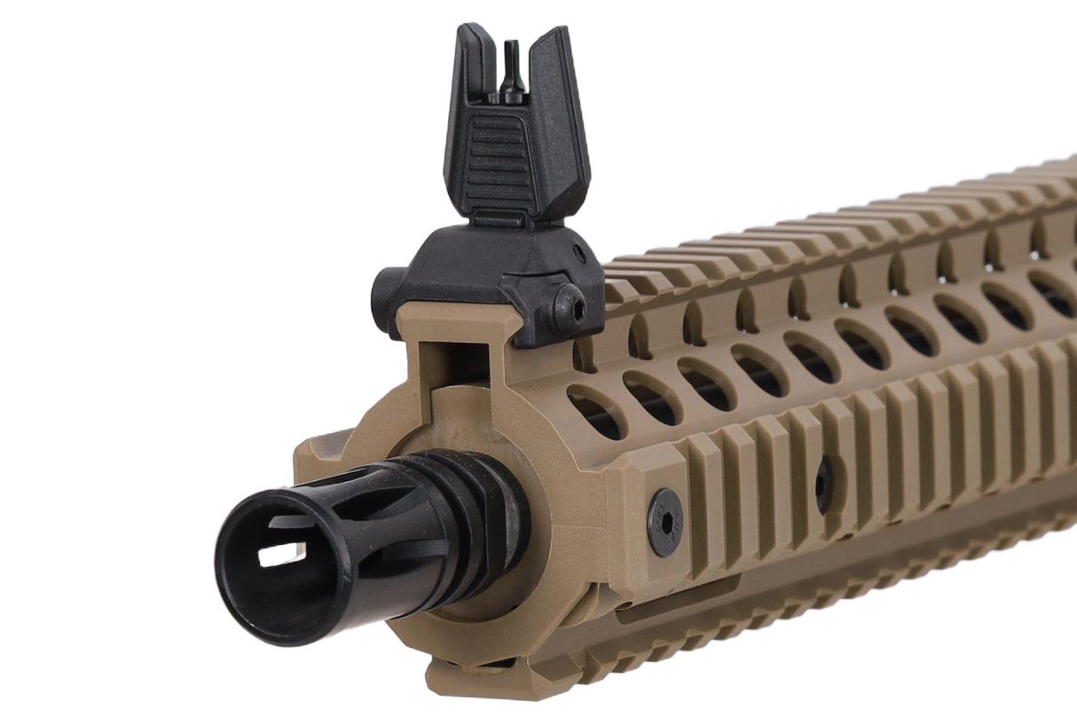 Daniel Defense MK18 SA-F19 FLEX Gen.2 AEG Assault Rifle 10.5" – Half-Tan