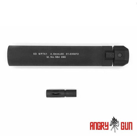 Angry Gun QD lyddæmper til Tokyo Marui MP7 A1 GBB, 12+ mm CW