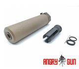 Angry Gun QD SOCOM556 lyddæmper, 14 mm CCW, fuld gravering