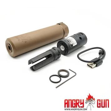 Angry Gun QD SOCOM556 lyddæmper med AT2000R tracer, 14 mm CCW