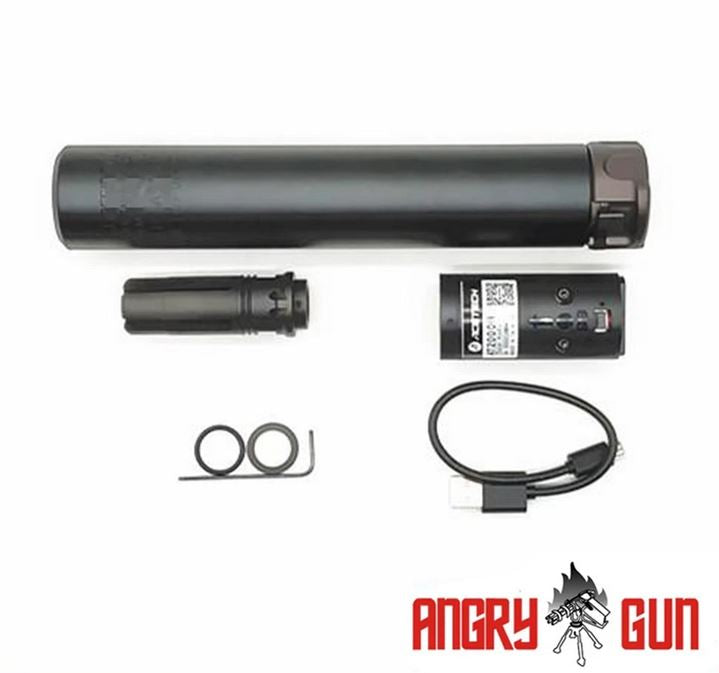 Angry Gun QD SOCOM762 lyddæmper med AT2000R tracer, 14 mm CCW
