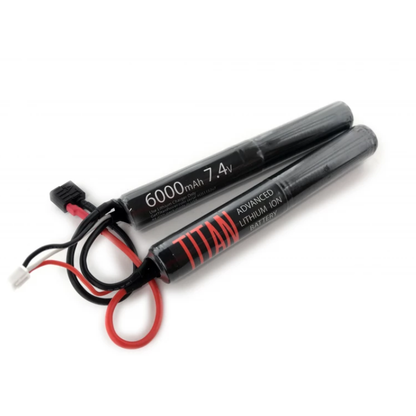 TITAN Li-Ion Batteri 7.4V 6000mAh 30C – Nunchuk (2-delt) T-Dean