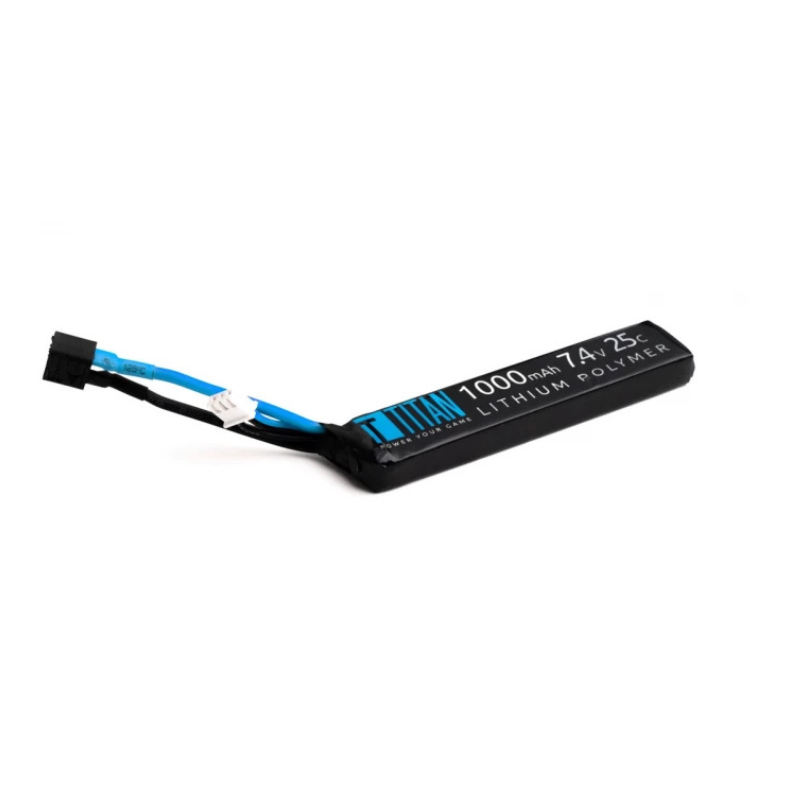 TITAN Li-Po Batteri 7.4V 1000mAh 25C – Stick (Buffer) T-Dean