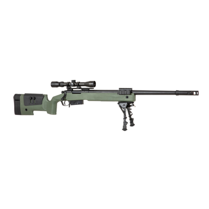 Specna Arms SA-S03 CORE Sniper Riffel med Scope og Bipod Olive