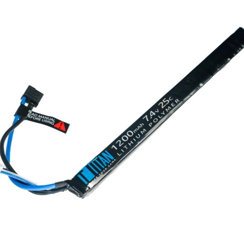 TITAN Li-Po Batteri 7.4V 1200mAh 25C – Stick (AK) T-Dean
