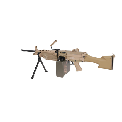 Specna Arms FN Herstal M249 MK2 CORE Maskingevær Airsoft Tan