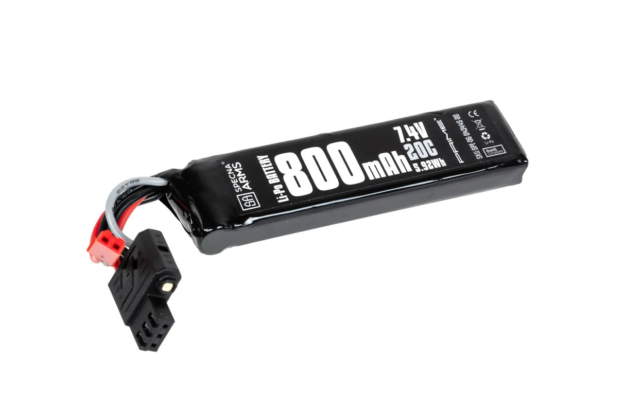 Battery Li-Po Specna Arms x Gens Ace 800 mAh 20C 7.4V JST G-Tech