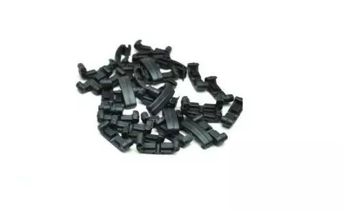 Rail clips - BLACK 60 stks.