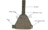 WST Laser-Cut Leg MOLLE Panel
