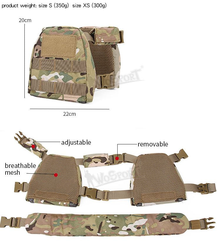 WST Kids MOLLE Plate Carrier with Belt