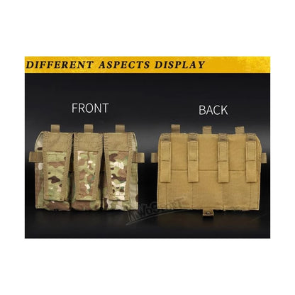JPC Vest 2.0 Front Panel 5.56 Triple Pouch - Multicam