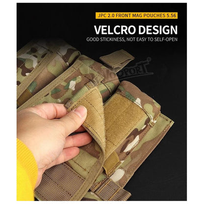 JPC Vest 2.0 Front Panel 5.56 Triple Pouch - Multicam