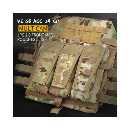 JPC Vest 2.0 Front Panel 5.56 Triple Pouch - Multicam