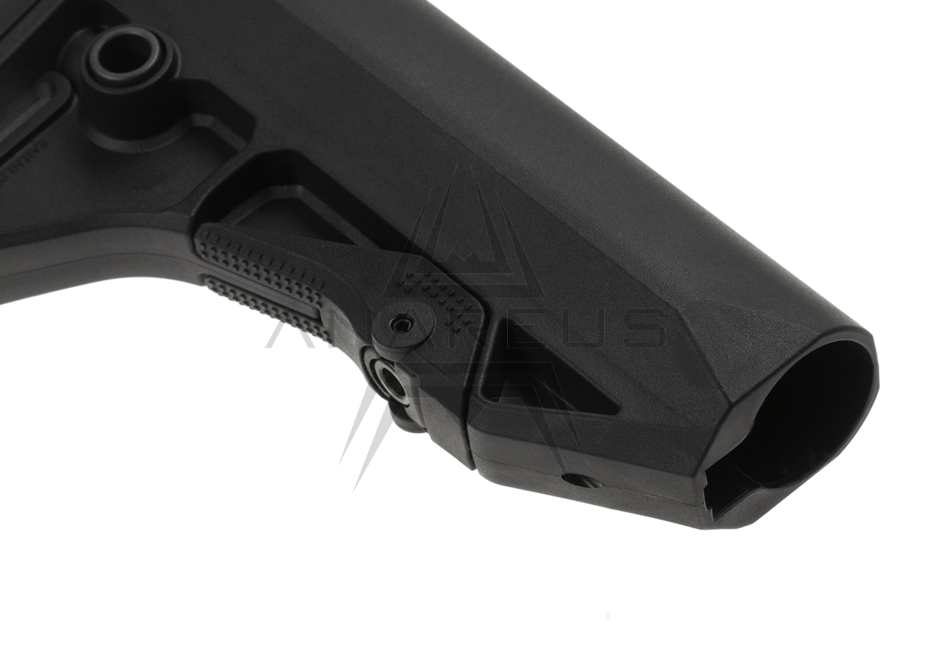 PTS EPS-C Enhanced Polymer Stock til airsoft buffer tube, sort