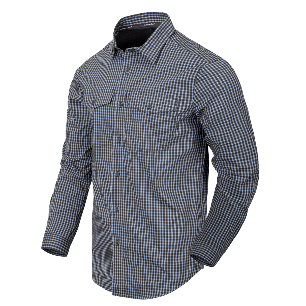 HELIKON COVERT Concealed Carry Long Sleeve Shirt - Phantom Grey Checkered